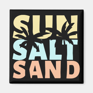 Sun Salt Sand Beach Summer Magnet