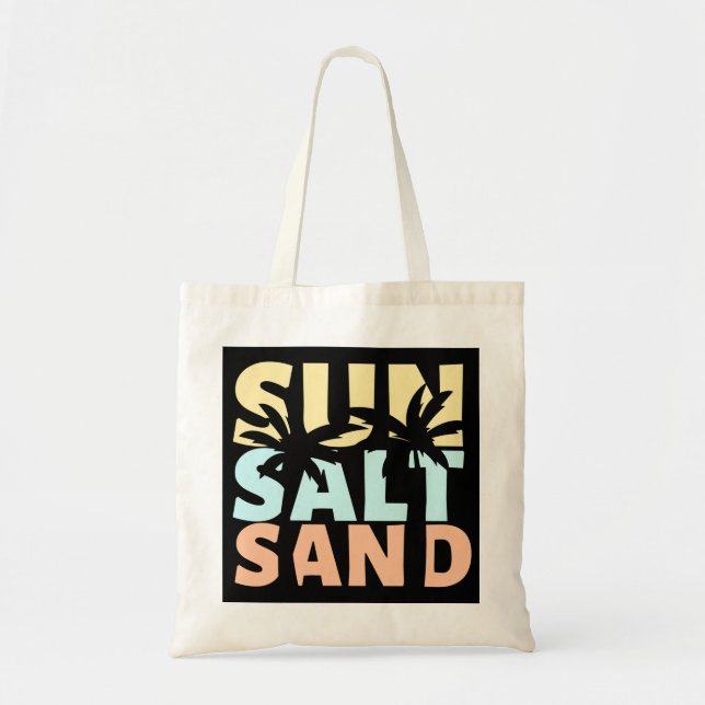Sun Salt Sand Beach Summer  Tote Bag (Front)