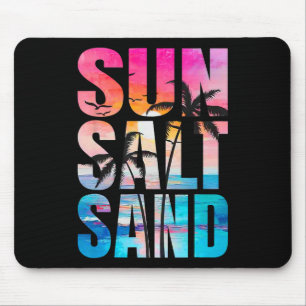 Sun Salt Sand Summer Vacation Hawaii Beach Funny F Mouse Mat