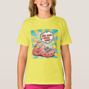 Sun, Sand, and Crocs, by Natasha Us T-Shirt