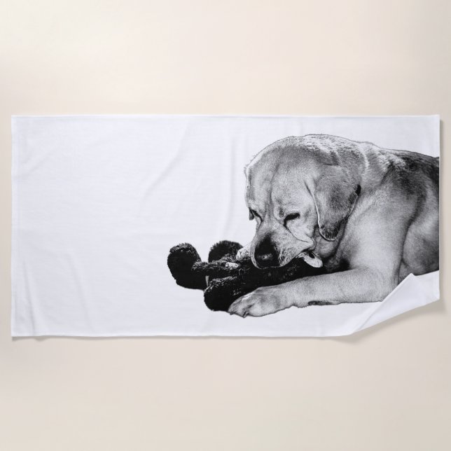 Sun, Sand, and Loyalty Beach Towel (Front)
