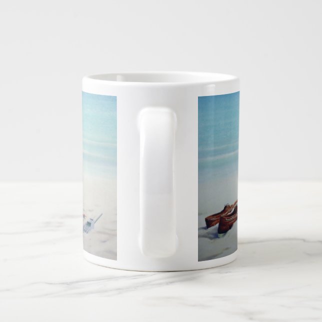 Sun Sand and Money II Large Coffee Mug (Back)