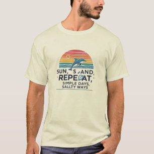 Sun, Sand, Repeat – Beach Vibes T-shirt for Ocean
