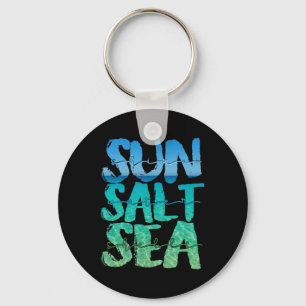 Sun Sand Sea Salt Beach Cruise Ship Summer Vacatio Key Ring