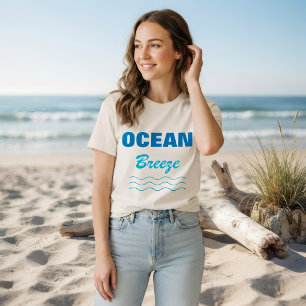 Sun Sand Sea Summer T-Shirt Minimal Beach Graphic Tri-Blend Shirt