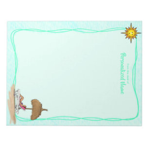 Sun, Sand & Serenity Unlined Notepad
