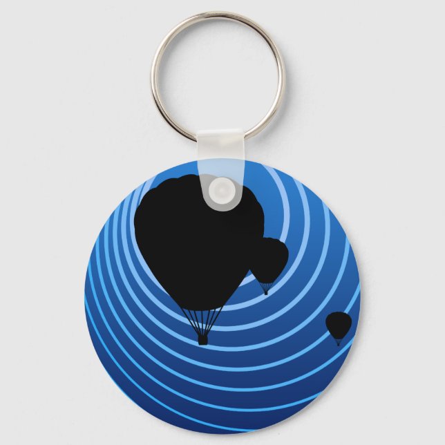 sun scene ballooning key ring (Front)