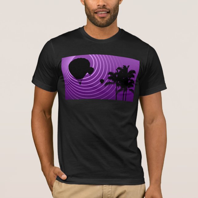 sun scene ballooning T-Shirt (Front)