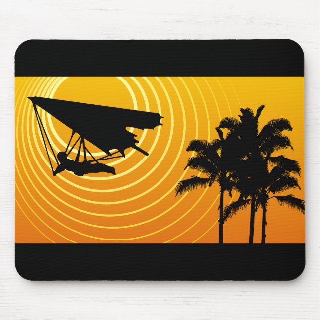 sun scene hang gliding mouse mat (Front)