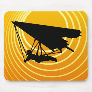 sun scene hang gliding mouse mat