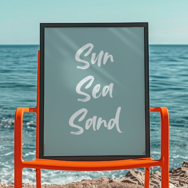 Sun Sea Sand | Trendy Wall Art | Minimalist Poster (Creator Uploaded)