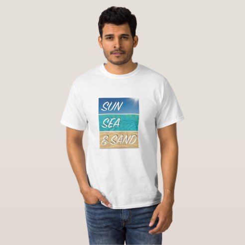 Sun Sand T-Shirts & Shirt Designs | Zazzle UK