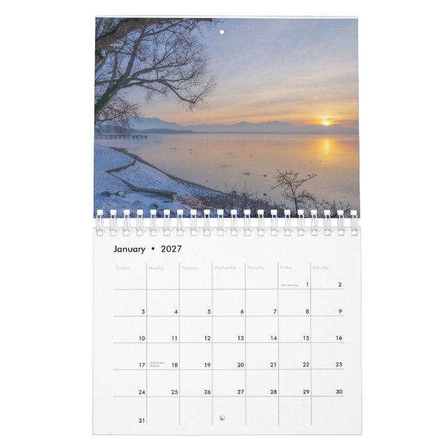 Sun set Calendar (Jan 2027)