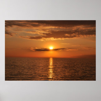 Sun Set on Top Poster