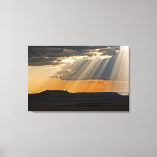 Sun setting on the Masai Mara. Canvas Print