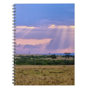 Sun setting on the Masai Mara. Notebook