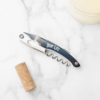 Sun Setting over Lake and Boat Corkscrew