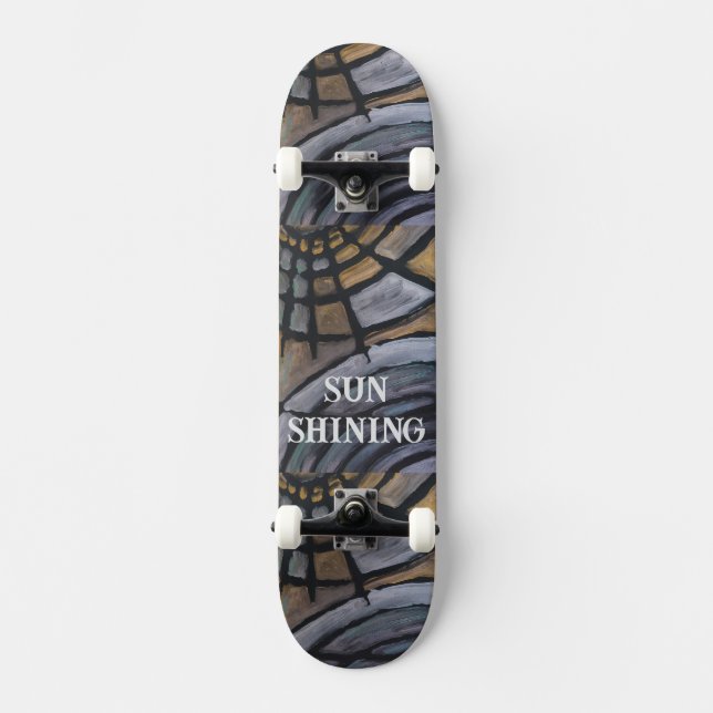 SUN SHINING SKATEBOARD DESIGN (Front)