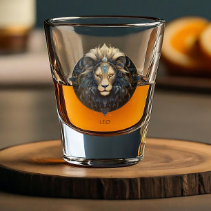 Sun Sign Modern Astrology Symbol Name Fantasy Leo Shot Glass