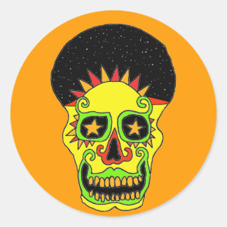 Sun Skull sticker day & night