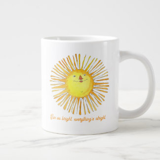 Sun so bright large coffee mug