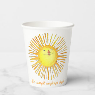 Sun so bright paper cups