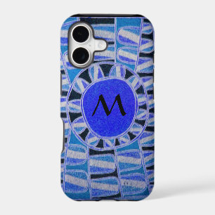 SUN SOLAR ENERGY MONOGRAM Blue White Black