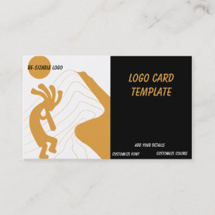 Sun Southwestern Logo Kokopelli Business Card