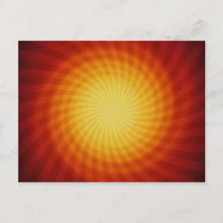 Sun Spiral: Abstract Art: Postcard