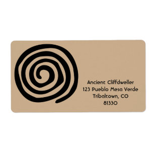 Sun Spiral Native American Tribal Rock Art