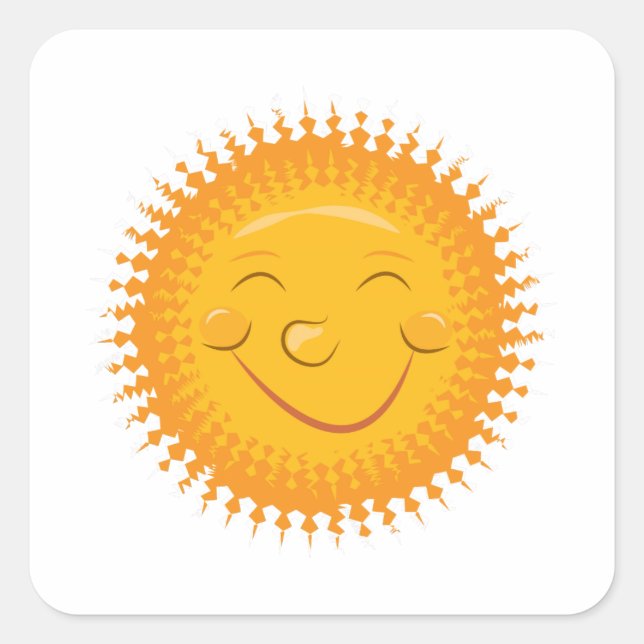 Sun Square Sticker (Front)