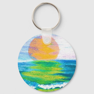 Sun Stance CricketDiane Ocean Art Design Products Key Ring