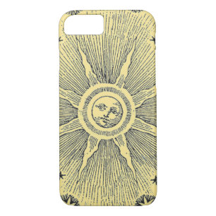 Sun Stars Antique Night Sky Mediaeval Zodiac iPhone 8/7 Case