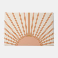 Sun Sunrise Earth Tones Terracotta Retro Sunshine