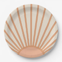 Sun Sunrise Earth Tones Terracotta Retro Sunshine