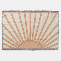 Sun Sunrise Earth Tones Terracotta Retro Sunshine