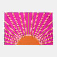 Sun Sunrise Hot Pink And Orange Preppy Sunshine