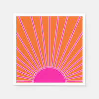 Sun Sunrise Orange And Hot Pink Preppy Sunshine