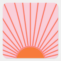 Sun Sunrise Pastel Pink And Orange Sunshine