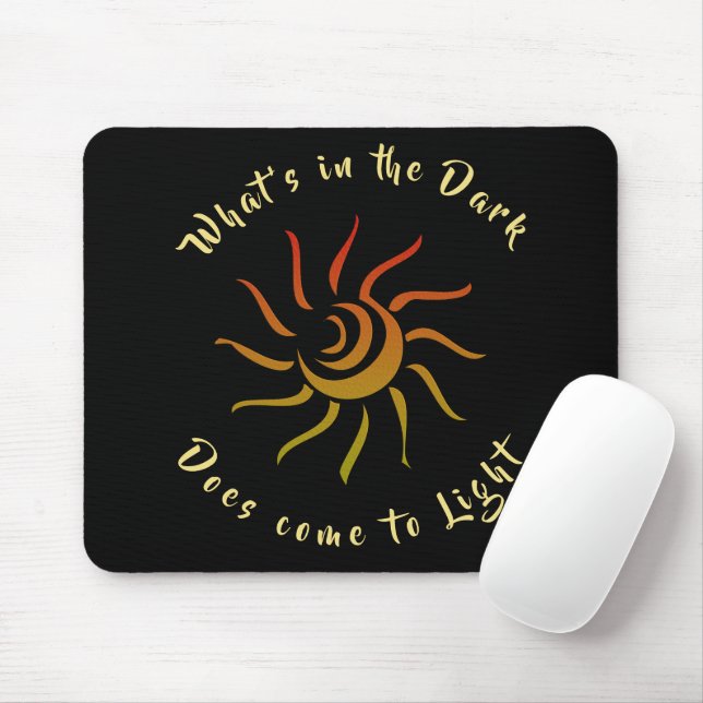 Sun Sunshine Rays Mouse Mat (With Mouse)