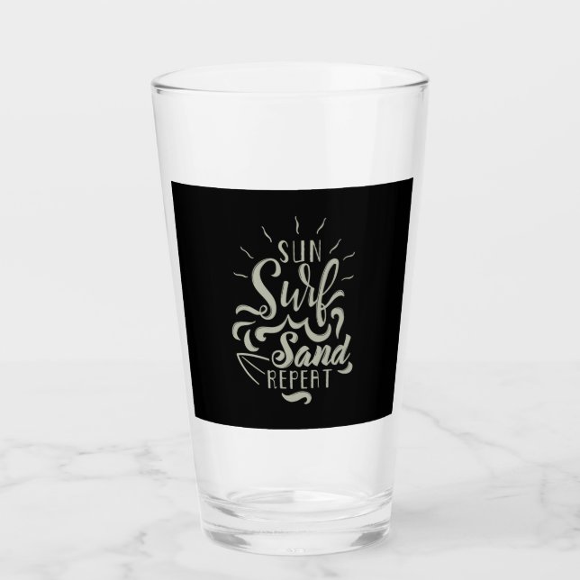Sun Surf Sand Repeat Glass (Front)
