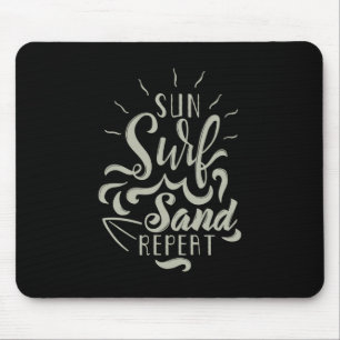 Sun Surf Sand Repeat Mouse Mat