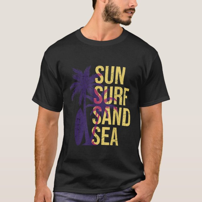 Sun Surf Sand Sea T-Shirt (Front)