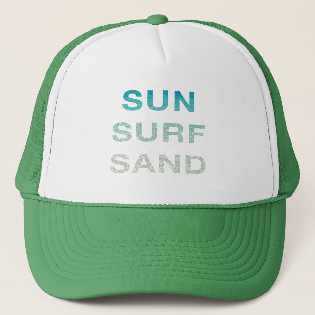 SUN SURF SAND TRUCKER HAT (Front)