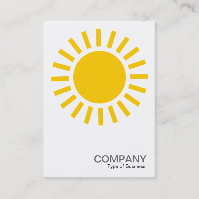 Sun Symbol - Amber Business Card (Front)