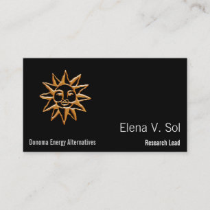 Sun Symbol Business Card