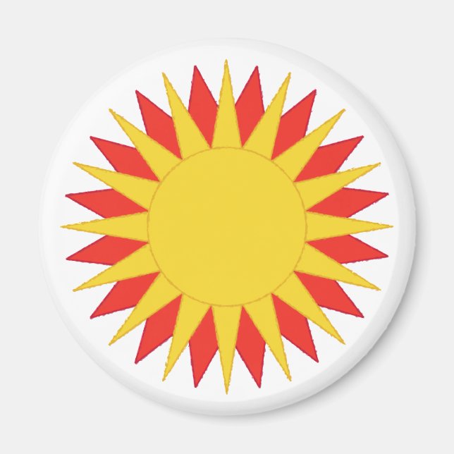 Sun Symbol Magnet (Front)
