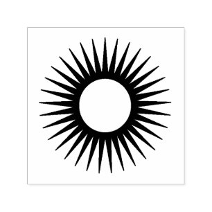 Sun Symbol Rubber Stamp