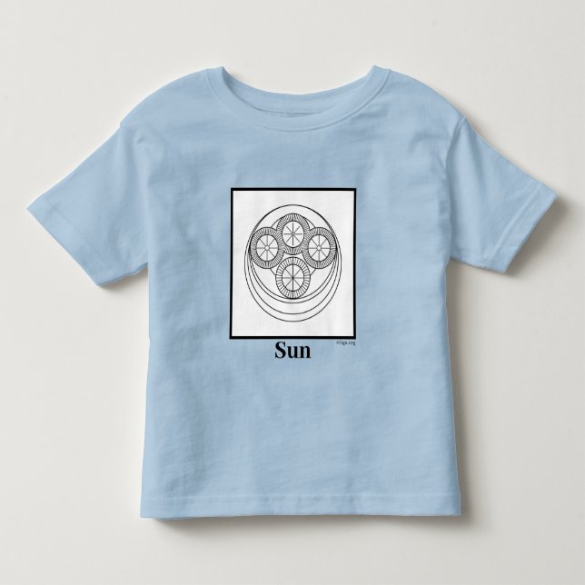 Sun Symbol Toddler T-Shirt (Front)