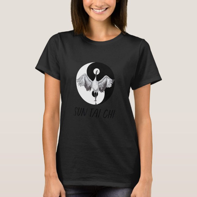Sun Tai Chi Crane Pose T-Shirt (Front)